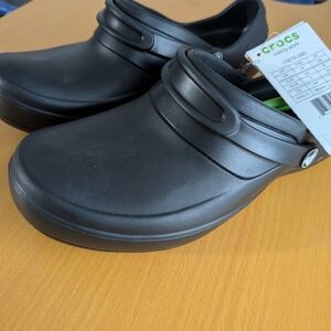 CROCS Black Classic Slip-On Clog with Heel Strap